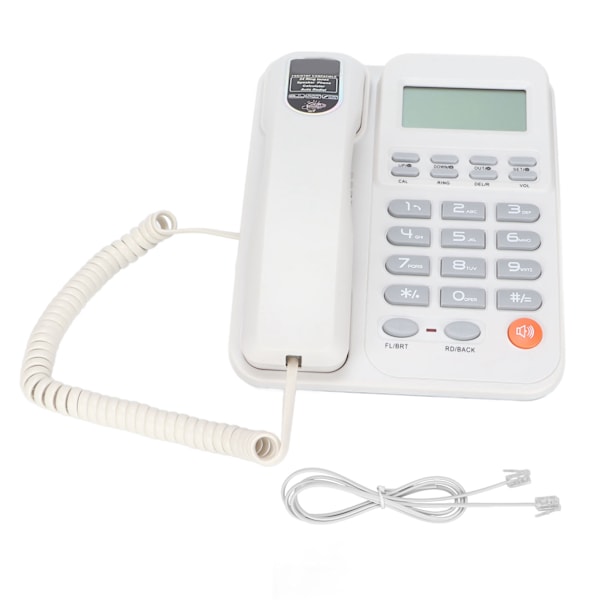 KXT2026CID Office Phone Office Hotel Home Fixed Landline Support 24 Ringtones(White )