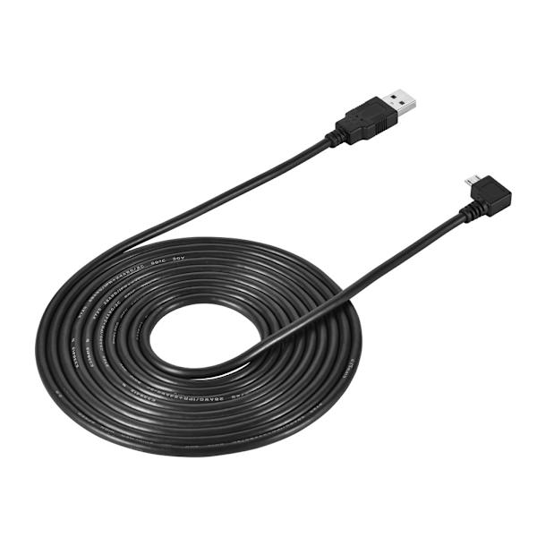 CableDeconn 90 graders Mico USB hane till USB 2.0 typ A hane kabel höger vinklad 3M / 9.8ft