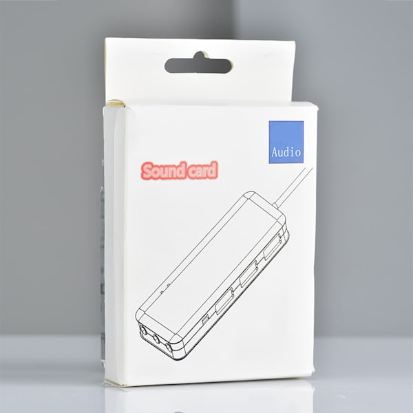 USB 2.0 Hub TIL 3 port USB 2.0 + Hovedtelefon  Mikrofon w 7.1CH Lydadapter Port Splitter Sort