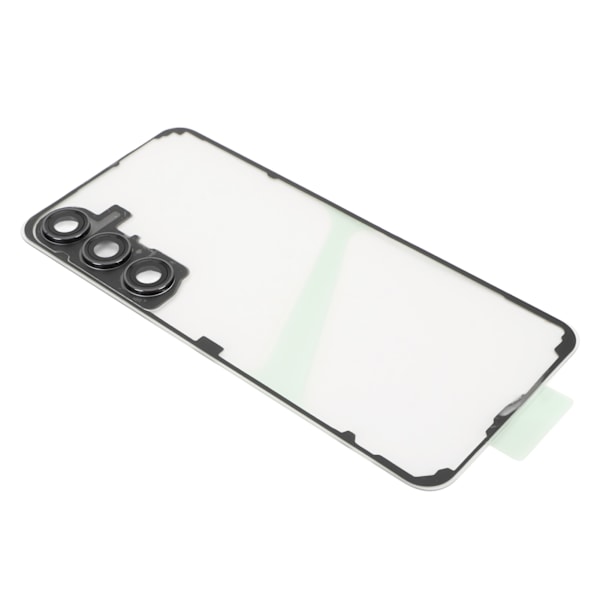 Telefon Bag Glas Cover Housing Dør med Kamera Linse Telefon Stativ Reparationsværktøjer Transparent Telefon Bag Cover Udskiftning til Galaxy S23 Sort Ramme