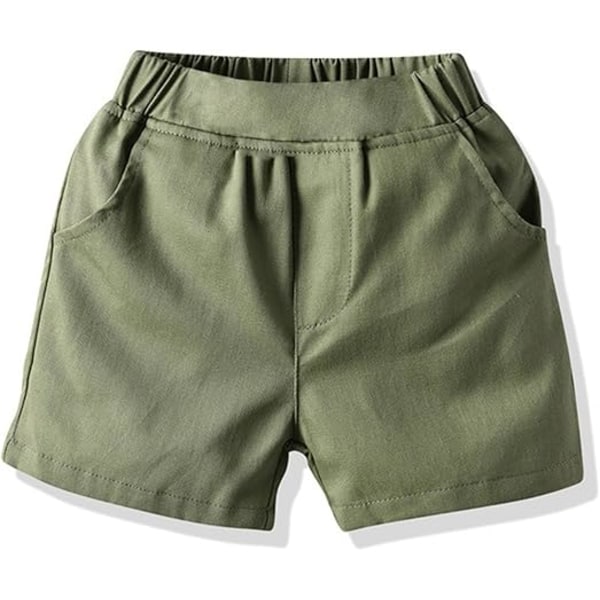 Sommarset för pojkar med Hawaiiskjorta, Knäppskjorta + Vit T-shirt + Shorts yellow 90cm