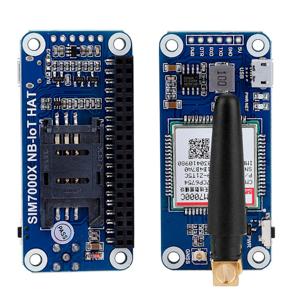 NBIot eMTC/EDGe  GPRsGNSS laajennuskortti Raspberry Pi 3 mallille B+