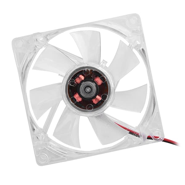80mm LED-lys 12V 4Pin lydløs PC-kabinet køleventilator computerkøler blå
