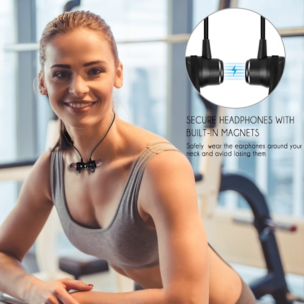 Bluetooth-hörlurar, trådlösa 4.2 magnetiska öronsnäckor aptX StereoHeadphones, IPX4 Splash Secure Fi