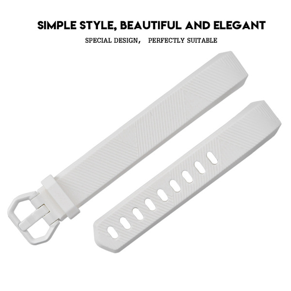 TPU Twill Watchband Rem för Smart Armband Rem Ersättning för Fitbit Alta HR (Vit S)