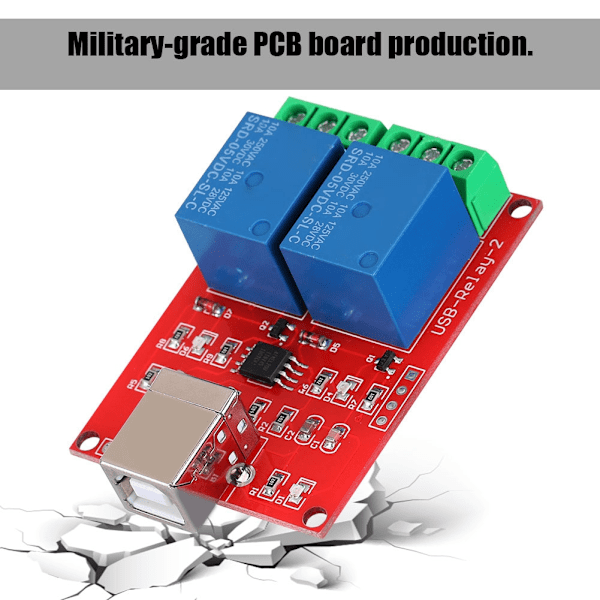 2-kanals 5V datamaskin USB smart bryterkontroller PC relédrevet modul utvidelseskort