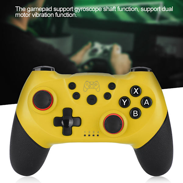 Trådløs Bluetooth Game Handle Gamepad med Vibration 6-Axis Somatosensory til Switch Hostgul