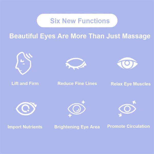 Rødt lys briller, RevitalEye Advanced Under-Eye Renewal Therapy, Mikrostrøm øye skjønnhetsapparat, reduserer mørke ringer og rynker ved kilden