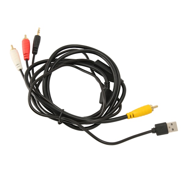 Digital Fiberoptisk til Analog 2RCA 3,5 mm Jack Stereo Audiokabel for TV DVD Nettverk Set Top Box