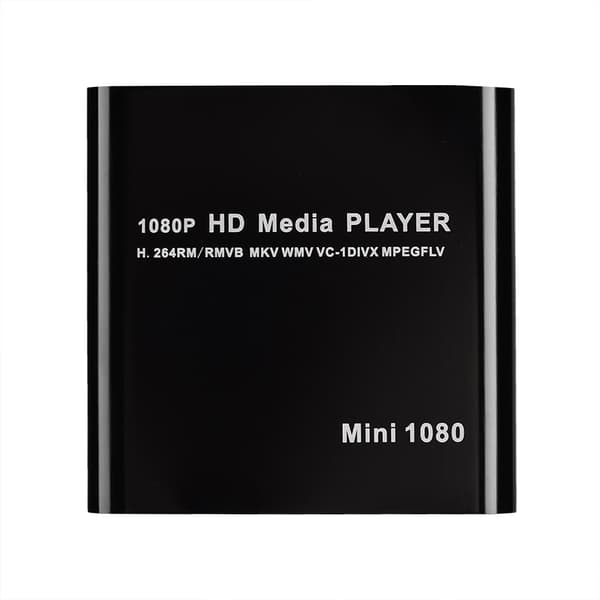 Mini Full HD 1080P Digital Multi TV Media Player Box Support SD Card w/ Remote Control Black