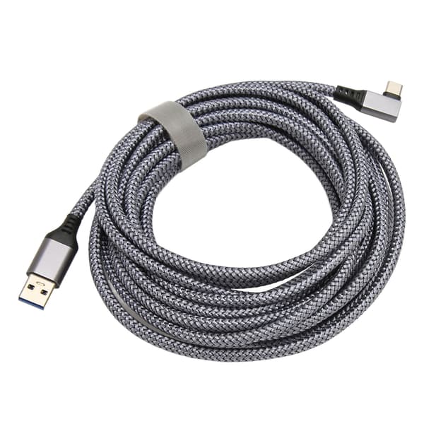 for Quest 2 Link VR-kabel Nylonfletning Højhastighedsdataoverførsel Opladningsledning VR-tilbehør til VR-headset Gaming PC 6m / 19.7ft