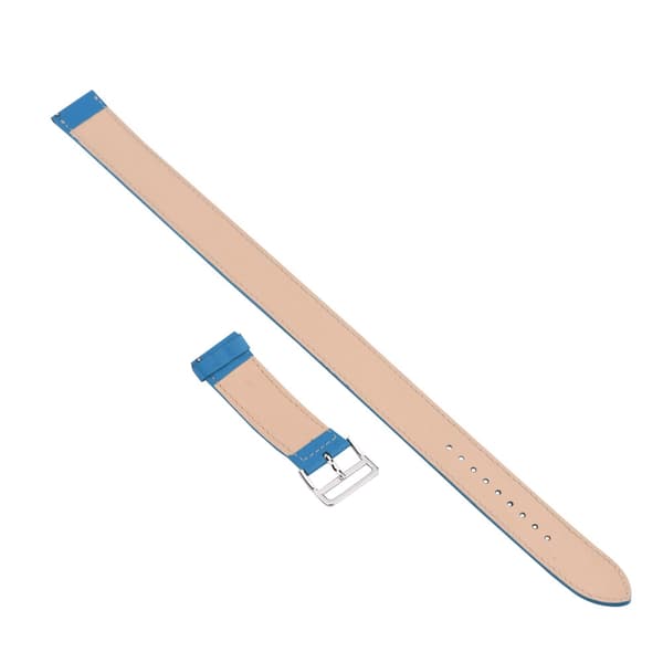 Ekte skinn dobbel håndleddsstropp erstatningsstropp for Fitbit Blaze Watch Blå