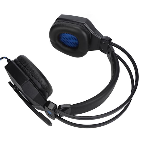 Gaming Headset 3,5 mm Jack Justerbar Volym Brusreducerande Trådbunden Hörlurar med Mikrofon för PS4 PC