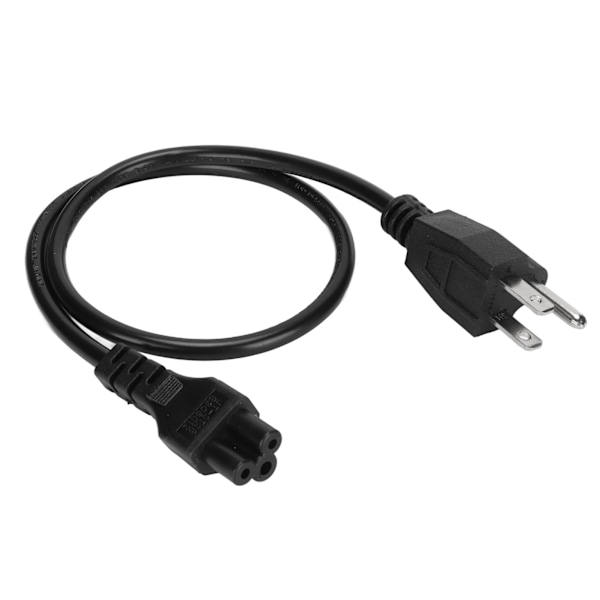 0,6 m bärbar dator strömkabel Nema 5-15P hane till IEC320 C5 hona bärbar dator strömkabel för 3-polig bärbar dator AC-adapter 100-240V