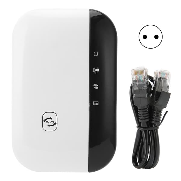 WiFi Repeater Trådløs RJ45 Router/AP Mode Hotspot Extender Signalforstærker Tilbehør EU-stik