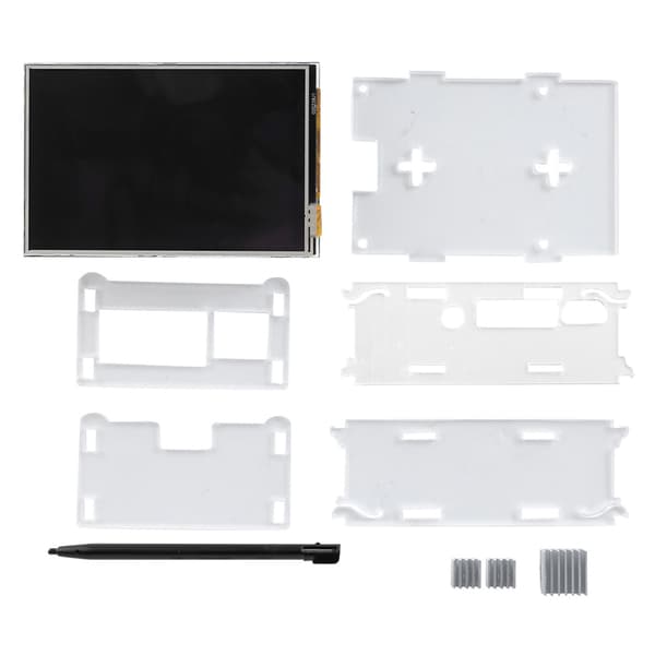 Display skærm til Raspberry Pi 4B Touching Monitor + Transparent Acrylic Case 3.5in