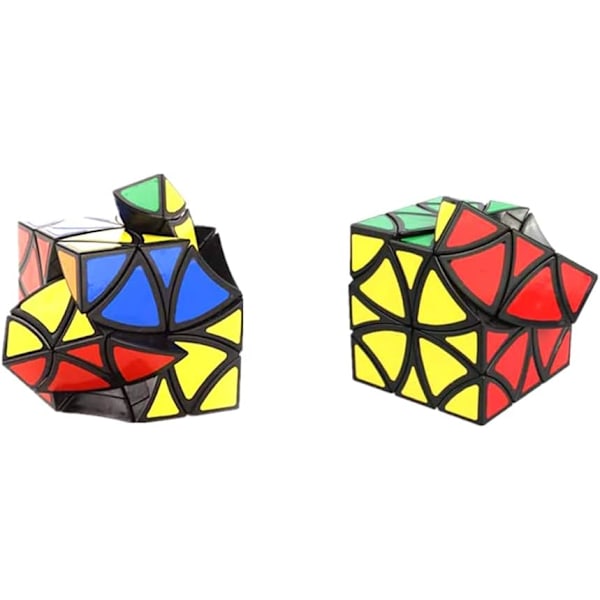 Curvy Copter Pusleskube, Butterfly Puslespill, Helikopter Twisty Speed Cube Puslespill, Hjernespill, Svart