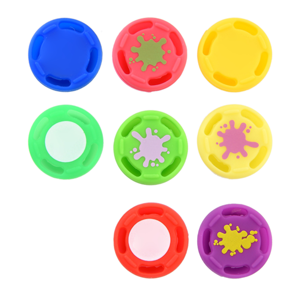 8 st ersättningssilikon analog kontroll joystick tumgrepp kepsöverdrag för Switch PRO