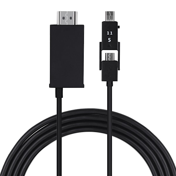 USB-HDMI 1080P -kaapeliadapteri, ääni- ja videoadapteri Samsungille/ MI/ SONY:lle (musta)