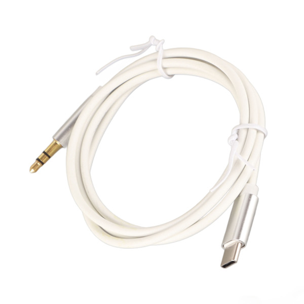 USB C til 3,5 mm lyd Aux-stikkabel Stabil Type C-adapter til 3,5 mm hovedtelefon Stereo-ledning til bil Hjem