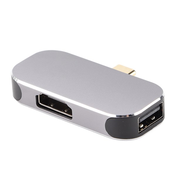 USB C -telakka 3-in-1, tyyppi C -uros HD Multimedia Interface -liitäntään, USB A -tyyppi C -naarasliitäntään telakointiasema Windowsiin Androidille