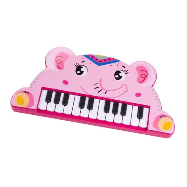 Piano Keyboard for Kids Cartoon 22 Keys Early Educational Animal Toddler Electronic Piano Toys Elephant Style