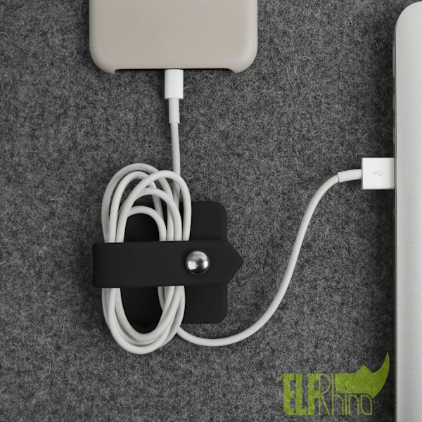 Hodetelefonetui Ledning Organizer Øreproppholder Øretelefonetui Snelle Hodetelefonholder Ledningsholder Kabel Organizer black
