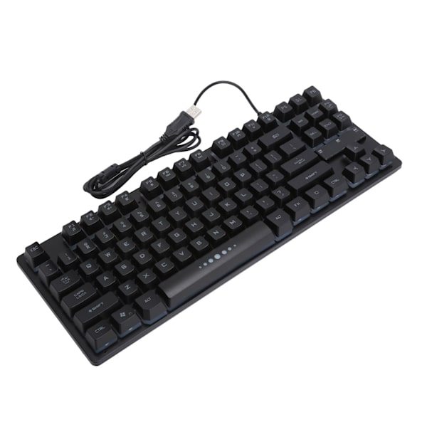 Trådbundet speltangentbord 87‑tangent RGB-bakgrundsbelysning Mekanisk ergonomisk datortillbehör GK‑10