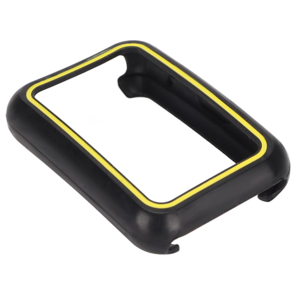 TPU Full Screen Protector Shell Bumper Case Soft Protective Cover til Huawei Watch FIT Sort Gul