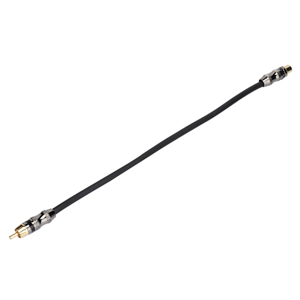 RCA han til RCA hun adapter konverter HiFi-grade tabsfri transmission lydkabel (sort)