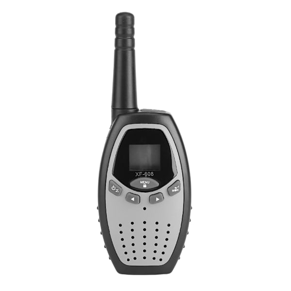 1 Set Walkie Talkie 2-vägs radio Intercom Upp till 3 km räckvidd för barn Present Grå