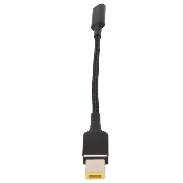 Bærbar ladekabeladapter USB C til Slim Tip Aluminium Alloy 100W DC bærbar ladekabel for Lenovo rektangulær port