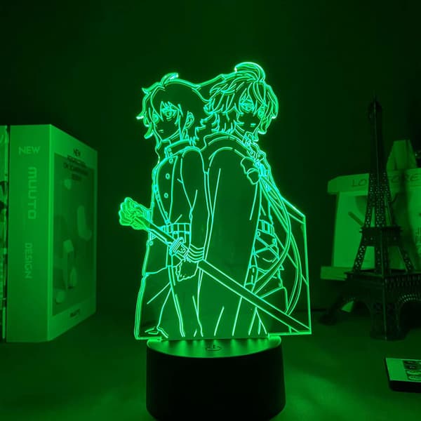 Lys LED Anime Code Geass 3D nattlys LED Kreativ soveromsdekorasjon Lys Barneromdekorasjon