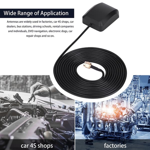 2 stk. SMA han-interface super signal GPS-navigatorantenne bil-dvd-antenne