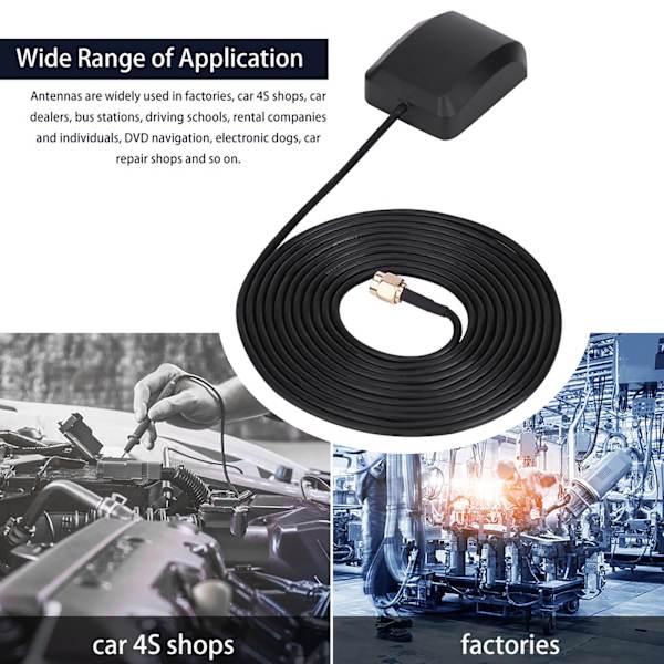 2PCS SMA-hanegränssnitt Super Signal GPS Navigatorantenn Bil DVD-antenn