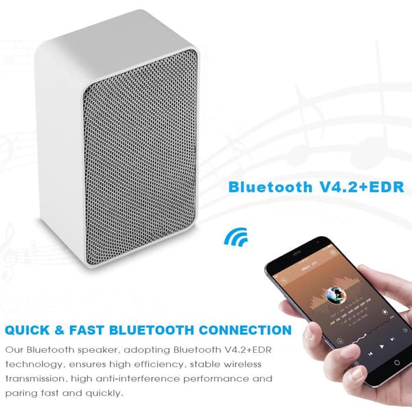 Bærbar Mini Trådløs Bluetooth 4.2 Audio Stereo Høytaler Subwoofer for iPhone Android