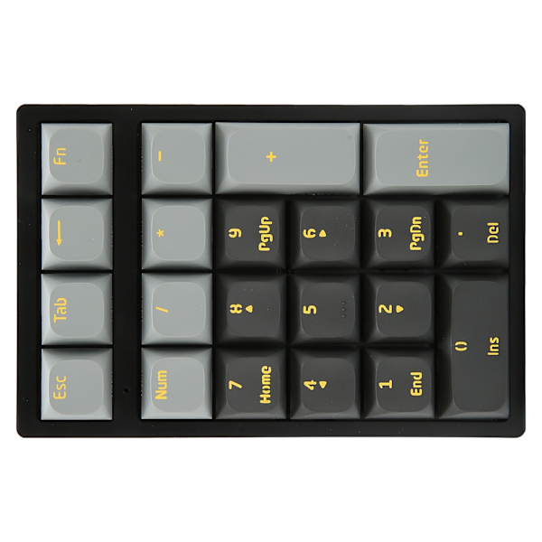 Mekanisk numerisk tastatur 21 taster USB kablet justerbar RGB bakgrunnsbelyst bærbar svært holdbar falmefri plug and play numerisk tastatur