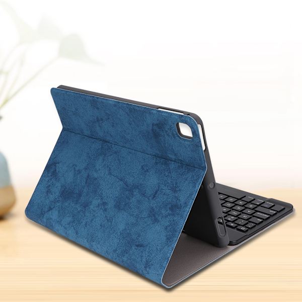 SK-9708 Smart Sleep Tablet Bluetooth Keyboard Split Protector Cover til ipad Blå