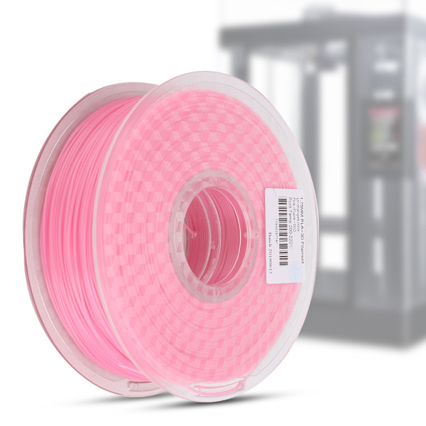 PLA 1,75 mm filament til 3D-printer, der skifter farve i ultraviolet lys, fra pink til lilla