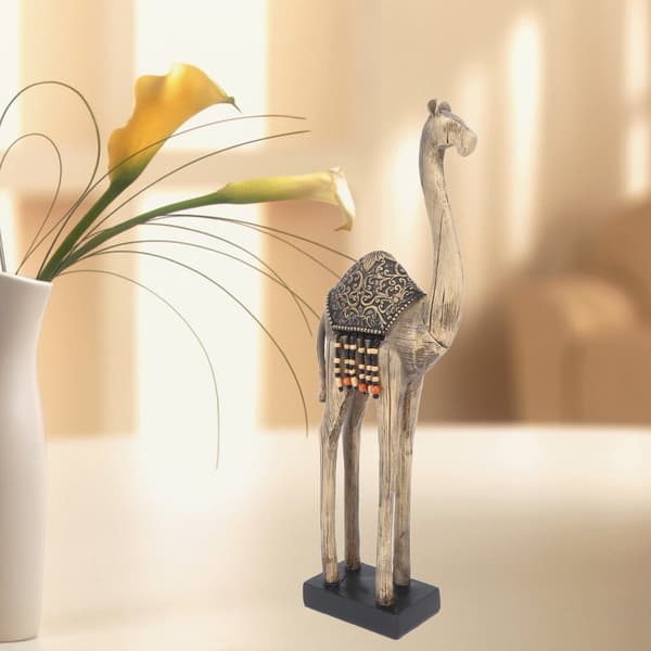 Kamelstaty Konstnärlig Kamel Skrivbords Skulptur Harts Kamelstaty Heminredning Prydnad