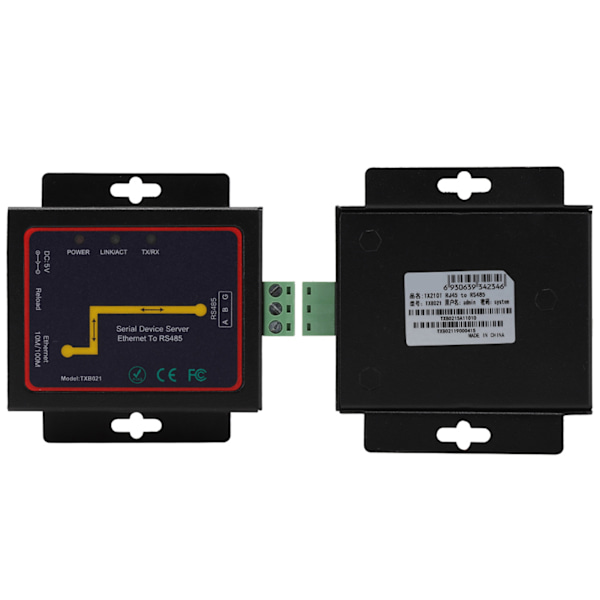 RJ45 til RS485 Single Serial Server med kraftfulde chips Smart Loop-overvågning