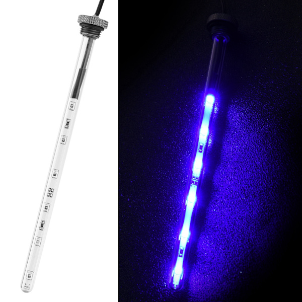 17cm DIY Computer Vandkøling Tank Lys Virus Reservoir LED Lampe Belysning(Blå)