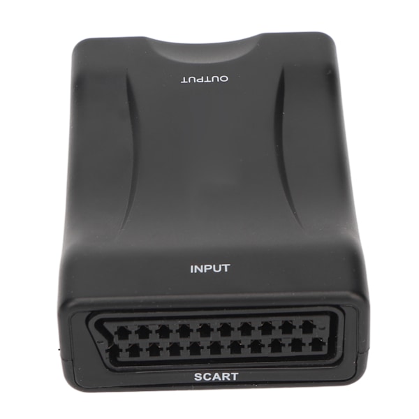 SCART til HD Multimedia Interface-adapter, støtter 720p 1080P utgang, SCART lyd- og videokonverteradapter, 100–240 V