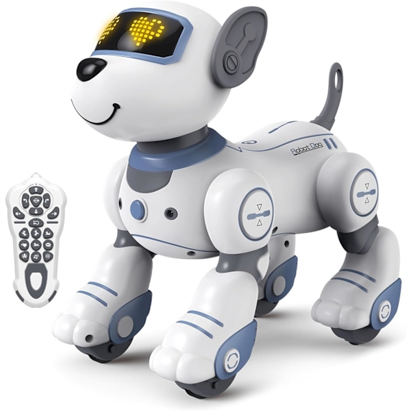 Robot Hund Leksaker för Barn, Programmerbar Robot Valp, Interaktiv Robot Hund Present, Följ & Touch Funktion RC Robotar Hund med Sång och Dans