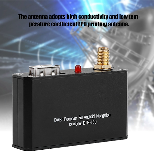 Bluetooth DAB/DAB+ Band Bil Digital Broadcast Radio Receiver Box for Android APP Control