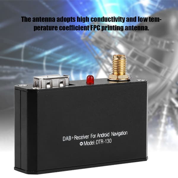 Bluetooth DAB/DAB+ Band Bil Digital Broadcast Radio Receiver Box för Android APP-kontroll