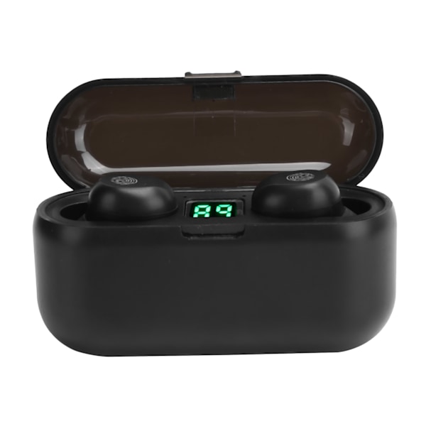 Bluetooth 5.1 -kuulokkeet kosketusohjauksella langattomat InEar -urheilukuulokkeet digitaalisella näytöllä (F9 Touch Digital Display Black)