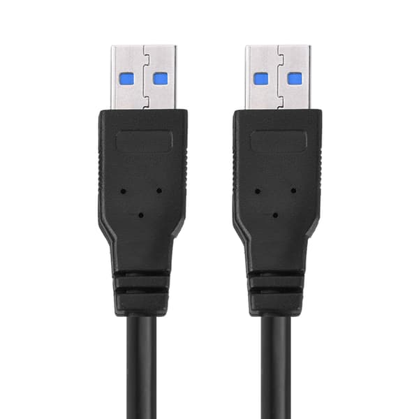 USB 3.0 A - A -kaapeli PVC-datakaapeli - Super Fast Speed - Musta (1m)