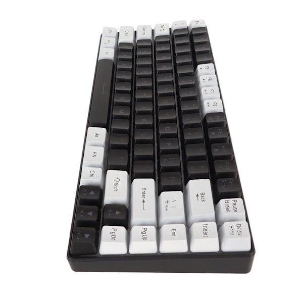 Speltangentbord Typ C 84 Tangenter RGB Bakgrundsbelyst Ergonomiskt Böjd Tyst Trådbundet Tangentbord för Familjekontor Redigering Svart