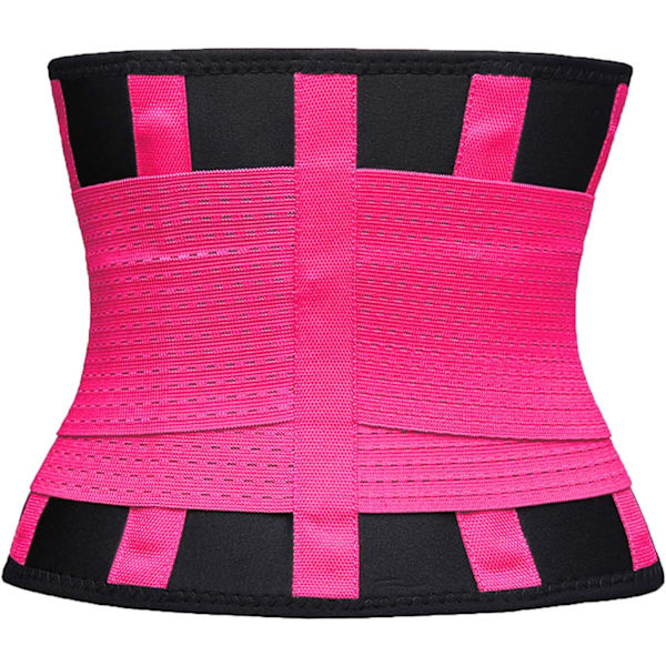 Taljetrænerbælte til kvinder - Talje Cincher Trimmer - Slank kropsformningsbælte - Sport Gjordbælte (UP Graded) Fuchsia XL
